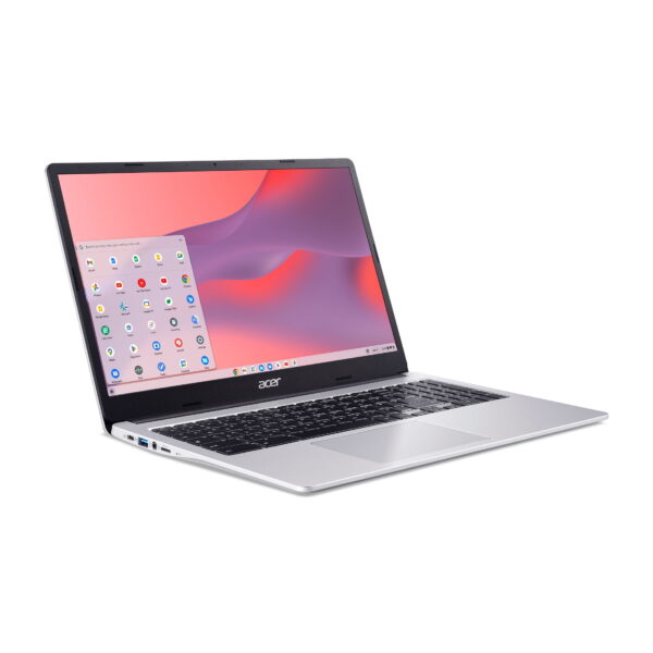 Acer Chromebook 315 15.6 inch Laptop Intel Processor N4500 4GB RAM 64GB eMMC Pure Silver, ChromeOS - Image 5