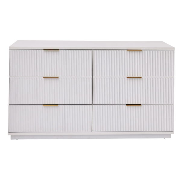 Better Homes and Gardens Lillian 6 Drawer Dresser, White - Image 2