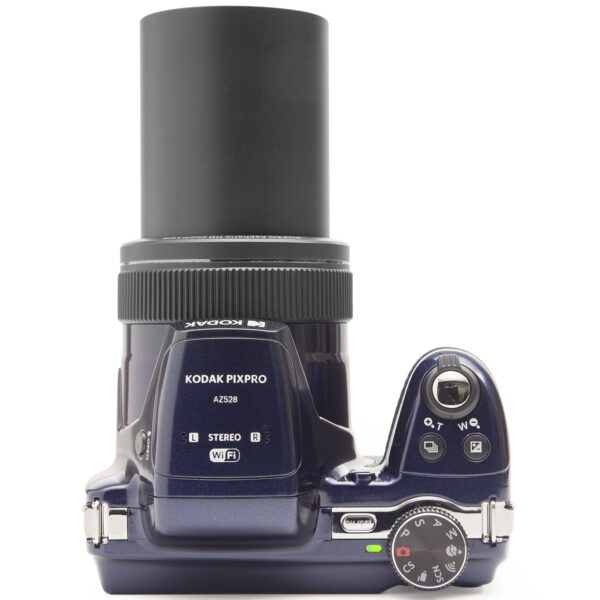 KODAK PIXPRO AZ528 Astro Zoom BSI-CMOS Bridge Digital Camera - 16MP 52X 1080p Wi-Fi (Midnight Blue) - Image 5