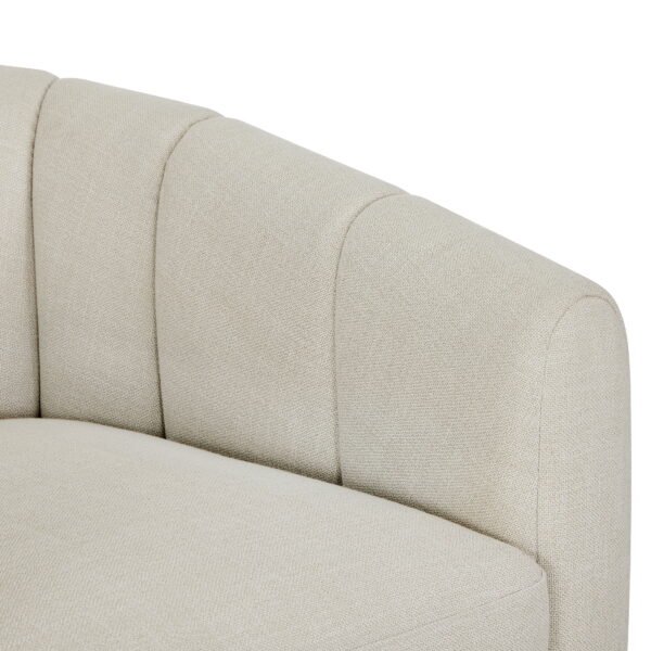 Better Homes & Gardens Lillian Accent Swivel Chair, Cream Linen - Image 5