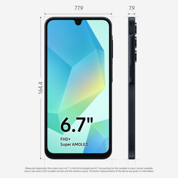 Samsung Galaxy A16 5G A Series 128GB Unlocked Android Cell Phone with 50MP Camera, Blue Black - Image 2