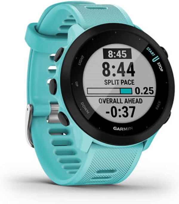 Garmin Forerunner 55, GPS Running Watch with Daily Suggested Workouts, Up to 2 weeks of Battery Life, Aqua - Image 2