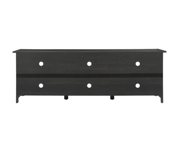 Mainstays Adjustable Shelf TV Stand for TVs up to 70", Black Finish - Image 3