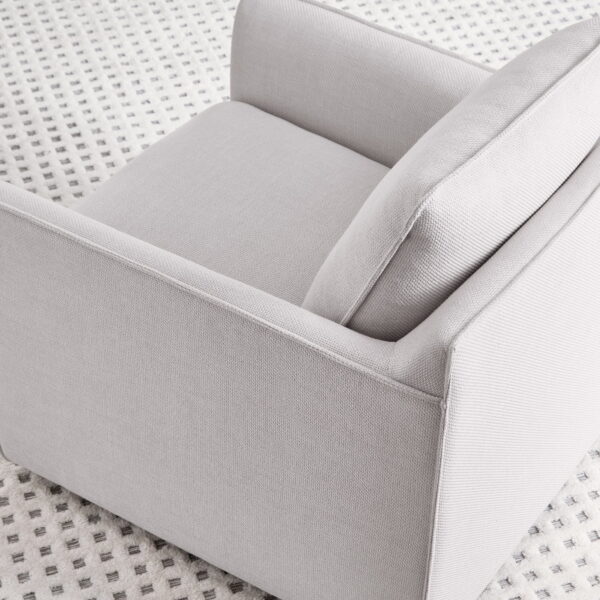 My Texas House Briar Swivel Accent Chair, Cream Linen - Image 7