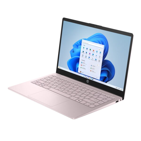 HP 14 inch HD Windows Laptop Intel Processor N150 4GB RAM 128GB UFS Tranquil Pink - Image 4