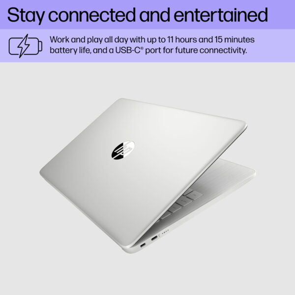 HP Stream 14" Laptop, Intel Celeron, 4GB, 64GB, Silver, Win 11 (S Mode), Office 365 1Yr, 14-cf2723wm - Image 7