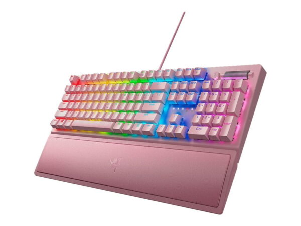 Razer Blackwidow V3 Wired Mechanical Green Clicky Tactile Gaming Keyboard for PC, Chroma RGB, Quartz - Image 2
