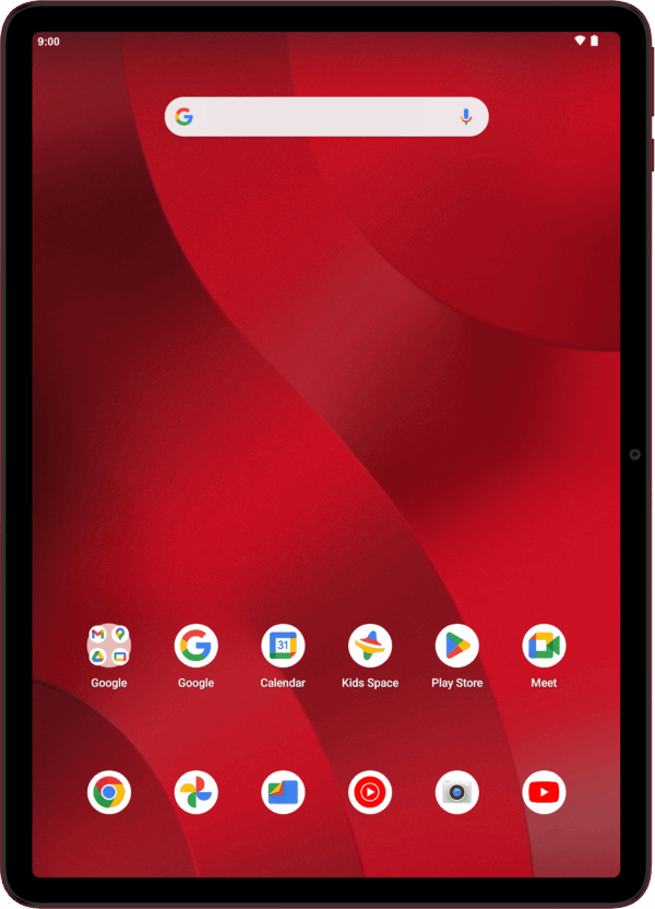 onn 11" Tablet Pro, 64GB, (2024 Model) - Red - Image 2