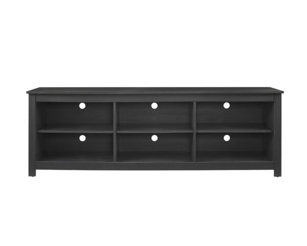 Mainstays Adjustable Shelf TV Stand for TVs up to 70", Black Finish - Image 7
