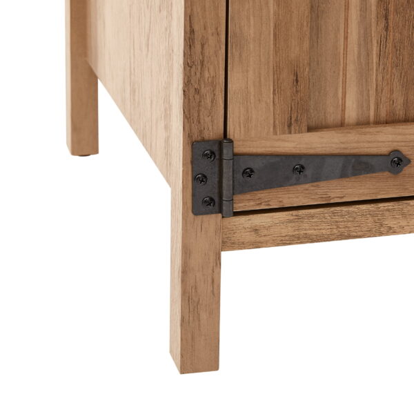 Mainstays Farmhouse TV Stand for TVs up to 70", Rustic Weathered Oak - Image 5