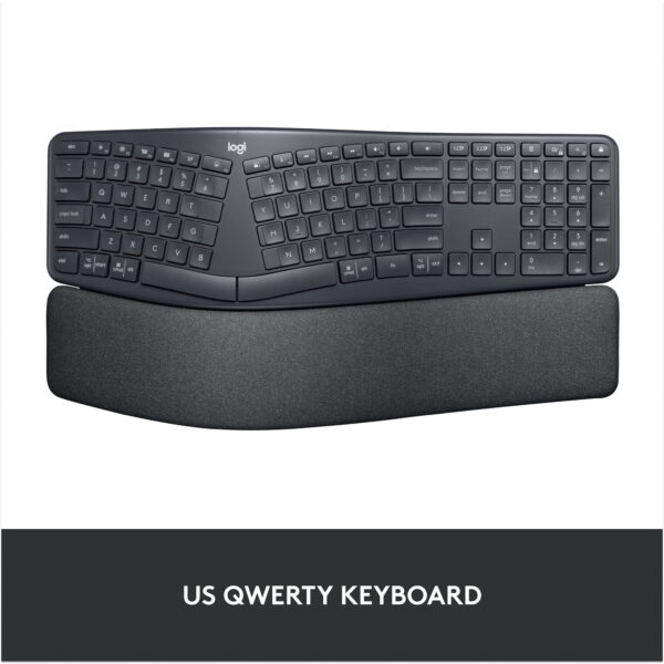 Logitech ERGO K860 Split Bluetooth Ergonomic Keyboard, Black - Image 6