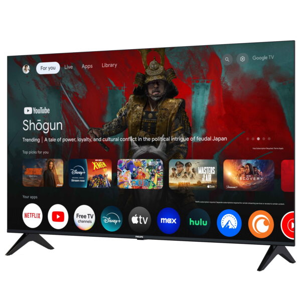 Philips 50" Class 4K Ultra HD (2160p) Google Smart LED TV (50PUL7552/F7) (New) - Image 2