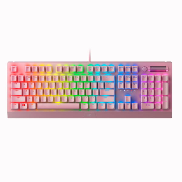 Razer Blackwidow V3 Wired Mechanical Green Clicky Tactile Gaming Keyboard for PC, Chroma RGB, Quartz - Image 7