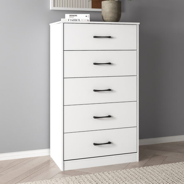 Mainstays Ardent 5 Drawer Dresser, White - Image 6