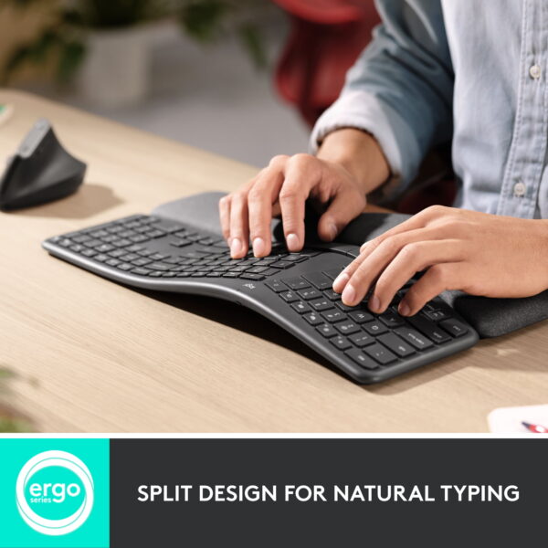 Logitech ERGO K860 Split Bluetooth Ergonomic Keyboard, Black - Image 7