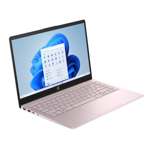 HP 14 inch HD Windows Laptop Intel Processor N150 4GB RAM 128GB UFS Tranquil Pink - Image 3
