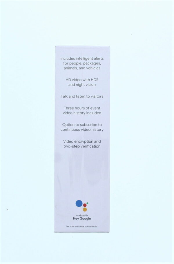 Google Nest Doorbell (Wired, 2nd gen) - Video Doorbell Camera - Doorbell Security Camera - Snow - Image 2