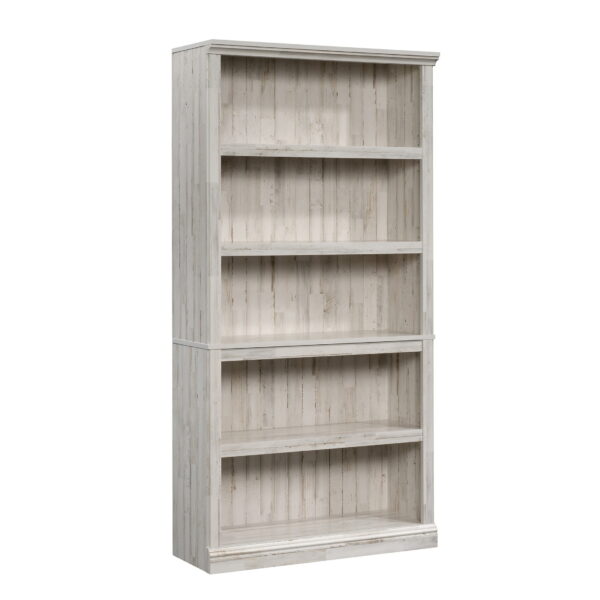 Sauder Select 5-Shelf Bookcase, White Plank Finish - Image 3