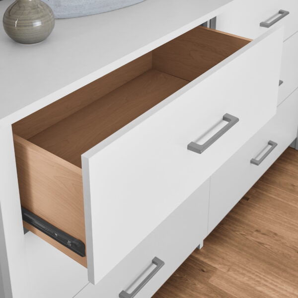 Mainstays Hillside 6-Drawer Dresser, Soft White Finish - Image 3