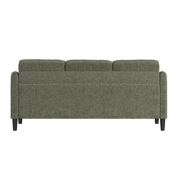 Mainstays Westley Swoop Arm 74" Sofa, Moss Green - Image 3