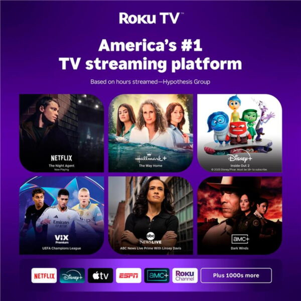 onn 70” Class 4K UHD (2160P) LED Roku Smart Television HDR (100012588) - Image 5