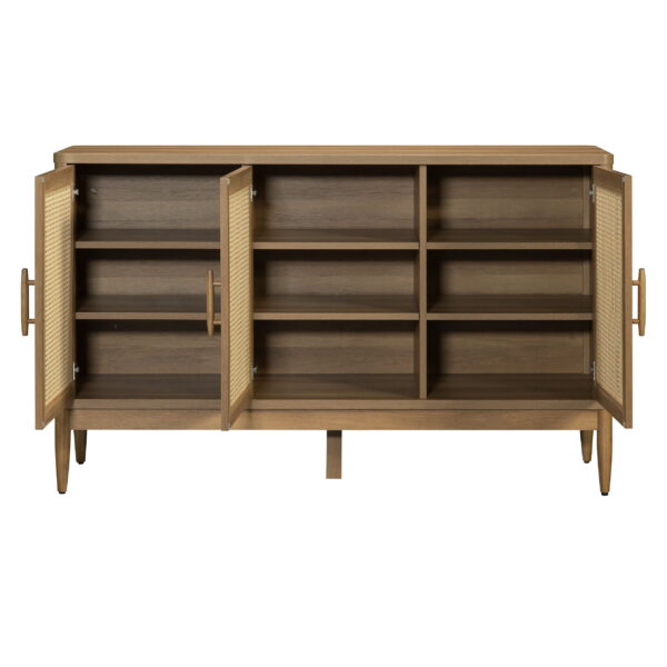Better Homes & Gardens Springwood Caning Sideboard, Light Honey Finish - Image 5