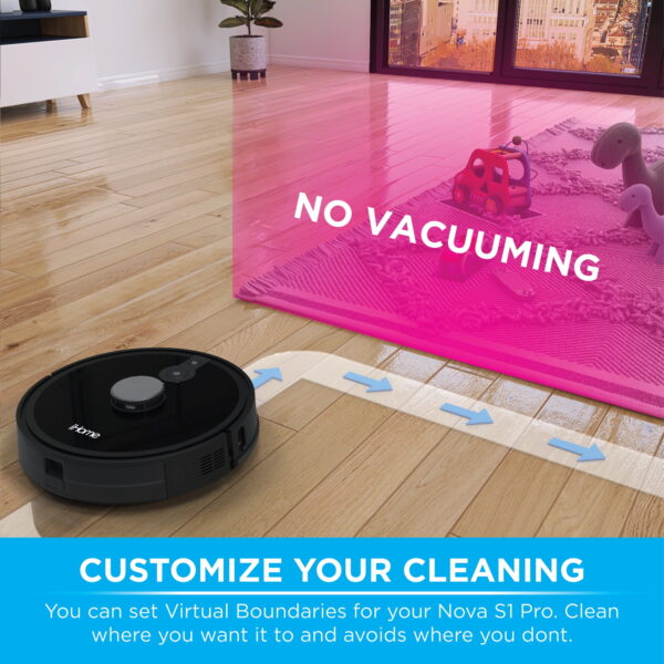 iHome AutoVac Nova S1 Pro Self Empty Robot Vacuum, LIDAR Mapping, 150 Min Runtime, Strong Suction, New - Image 7