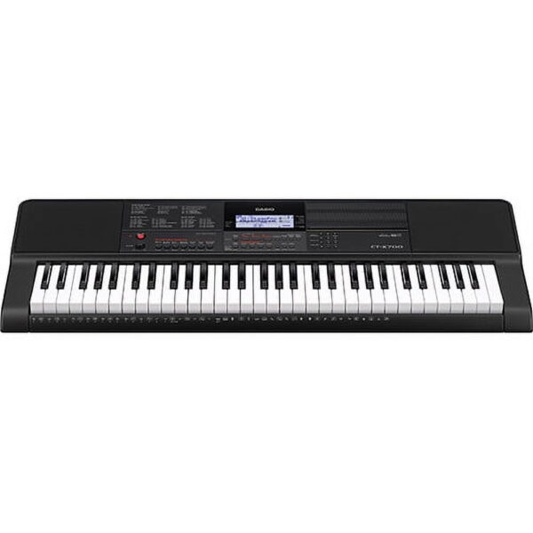 Casio CT-X700 61-Key Touch Sensitive Portable Keyboard with Power Supply