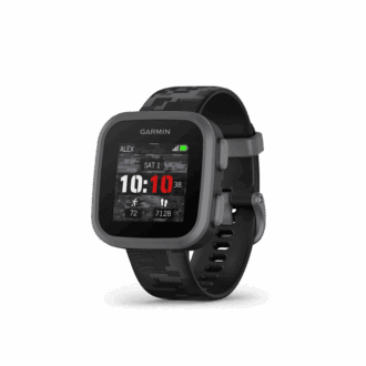 Garmin Bounce™, Kids Smartwatch, Two-Way Text and Voice Messaging, Location Tracking, Black Camo