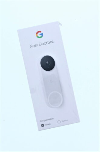Google Nest Doorbell (Wired, 2nd gen) - Video Doorbell Camera - Doorbell Security Camera - Snow
