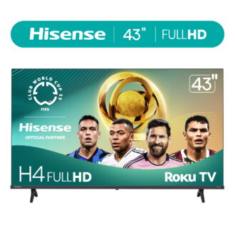 Hisense 43-Inch Class H4 Series FHD Roku Smart TV (43H4030F3) - 1080P Full HD LCD Screen, LED TV, DTS TruSurround Sound, Motion Rate 120, Gaming Mode