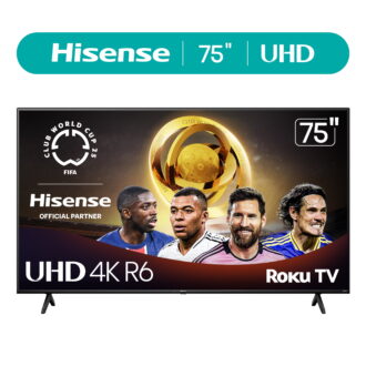 Hisense 75" Class 4K UHD LED LCD Roku Smart TV HDR R6 Series 75R6E4