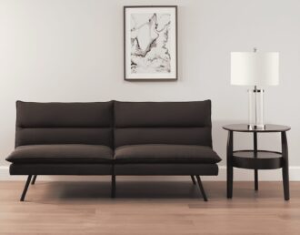 Mainstays Pillow Top 71.25" Futon, Charcoal