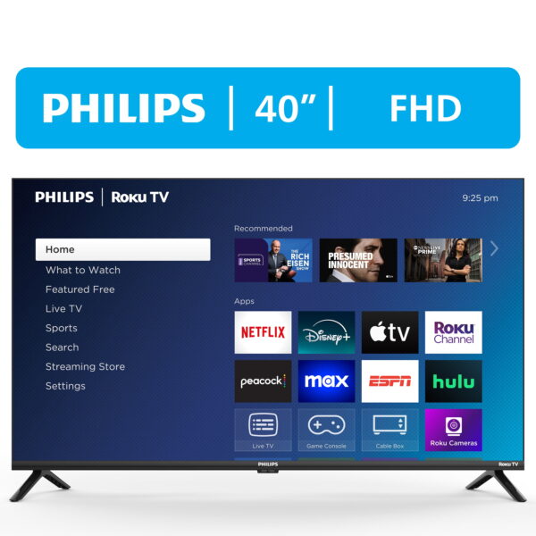 Philips 40" Class FHD (1080p) Roku Smart LED TV (40PFL6533/F7) (New)
