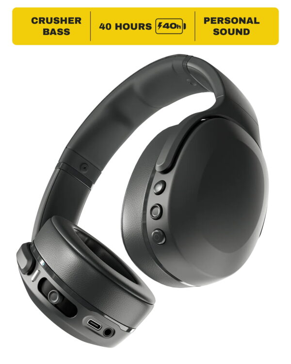 Skullcandy Crusher Evo XT Wireless over-Ear Headphones, Black