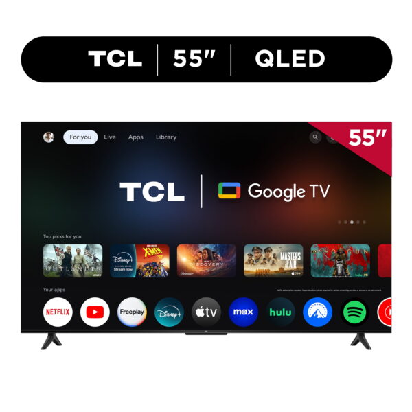 TCL 55" Q Series (NEW 2025)  4K UHD HDR QLED Smart TV with Google TV – 55Q51K