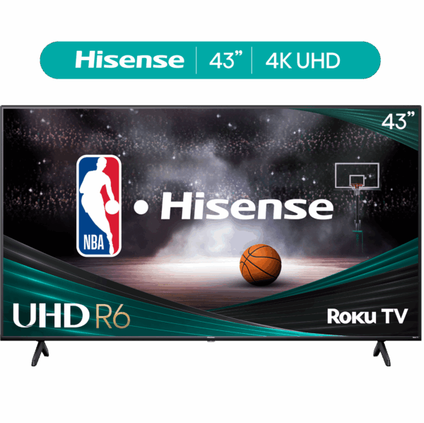 Hisense 43" Class 4K UHD LED LCD Smart Roku TV HDR R6 Series 43R6E3 - Image 2