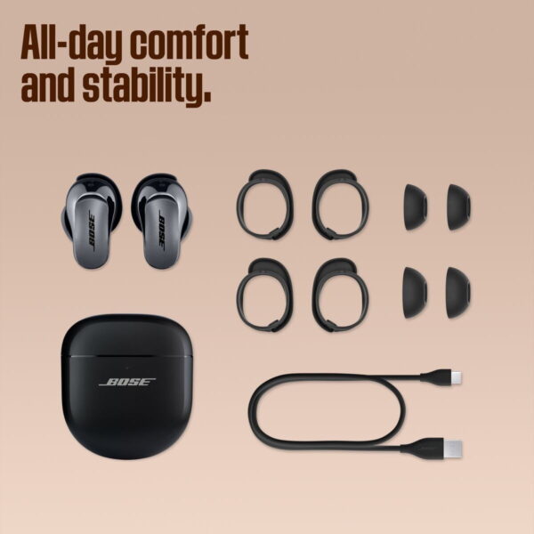Bose QuietComfort Ultra Earbuds, Wireless Noise Cancelling Earbuds, Black - Image 5
