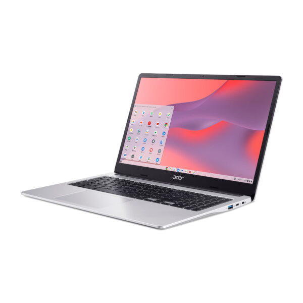 Acer Chromebook 315 15.6 inch Laptop Intel Processor N4500 4GB RAM 64GB eMMC Pure Silver, ChromeOS - Image 6