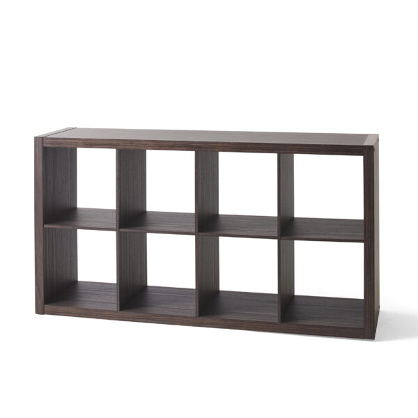 Better Homes & Gardens 8 Cube Organizer with 4 H Shelf Inserts, Tobacco Oak - Image 7