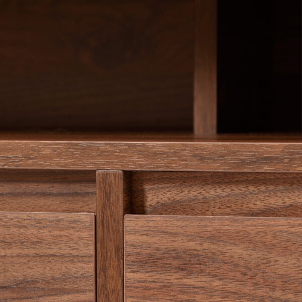 Better Homes & Gardens Juliet Curved TV Stand for TVs up to 75", Walnut Finish - Image 5