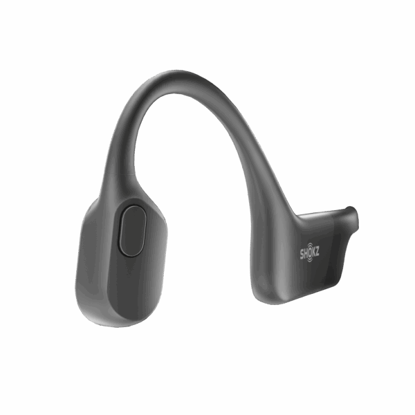 Shokz Open Run Wireless Bone Conduction Sport Headphones with Built-In Mic - Black - Image 3