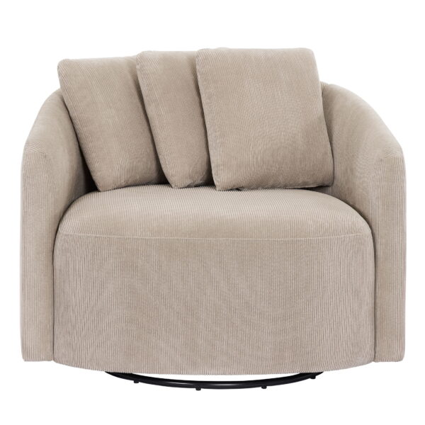 Beautiful Drew Accent Chair by Drew Barrymore, Fawn Cord - Image 5