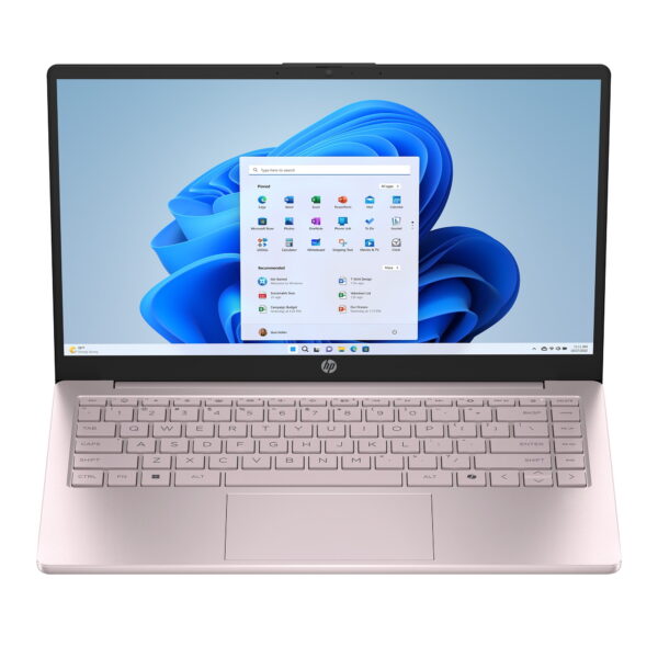 HP 14 inch HD Windows Laptop Intel Processor N150 4GB RAM 128GB UFS Tranquil Pink - Image 7