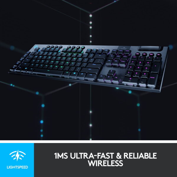 Logitech G915 LIGHTSPEED Wireless RGB Mechanical Gaming Keyboard-GL Clicky - Image 3