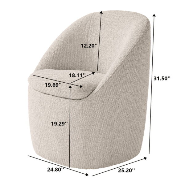 Better Homes & Gardens Mira Everywhere Dining Chairs, Cream - Image 7