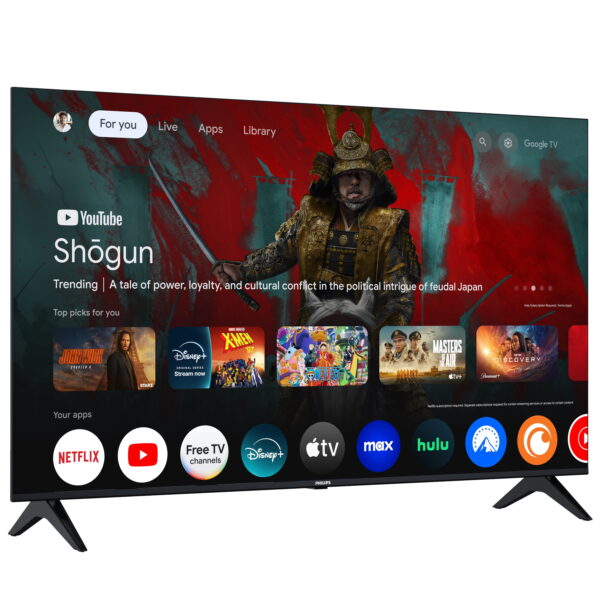 Philips 50" Class 4K Ultra HD (2160p) Google Smart LED TV (50PUL7552/F7) (New) - Image 3